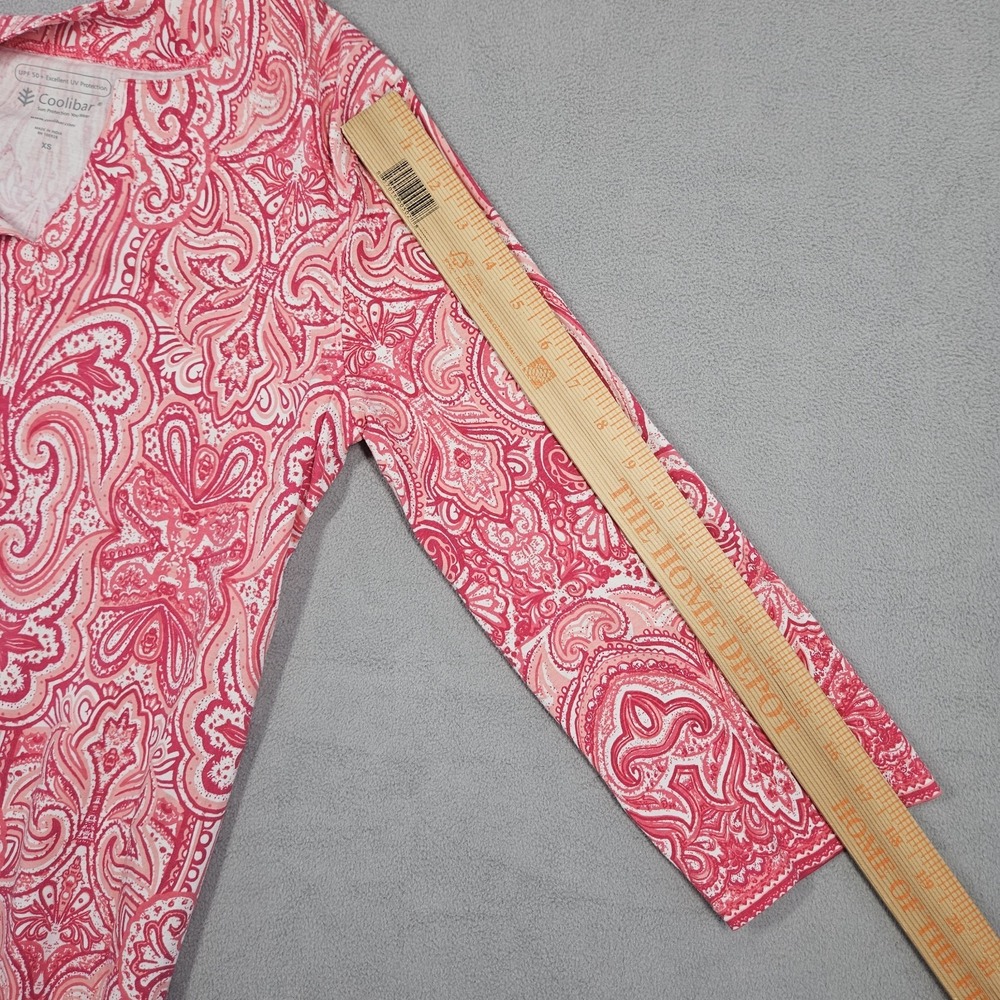 Coolibar Dress Womens XS Pink Tunic UPF 50+ Bamboo Blend Beach Boating - Picture 6 of 8